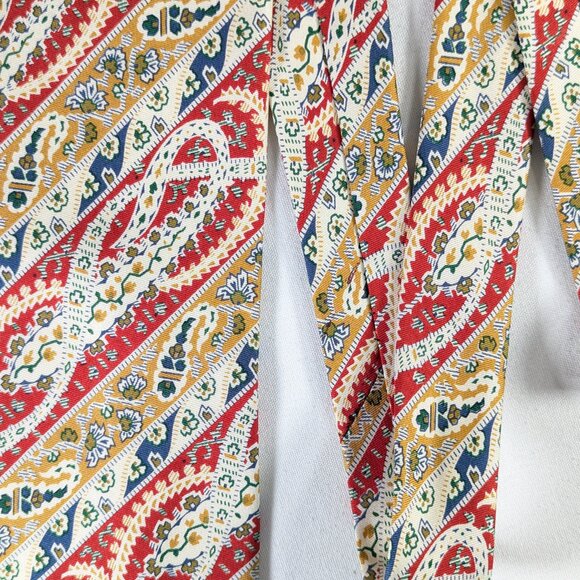 GANT 100% silk necktie colourful vintage floral paisley neck tie made in Italy - Picture 3 of 9